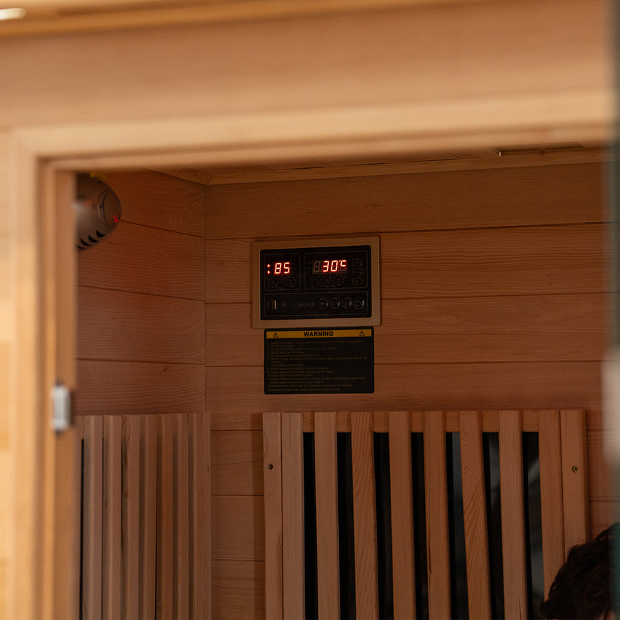 ReGen8 Quadro Indoor - 4 Person Infrared Sauna (Natural)