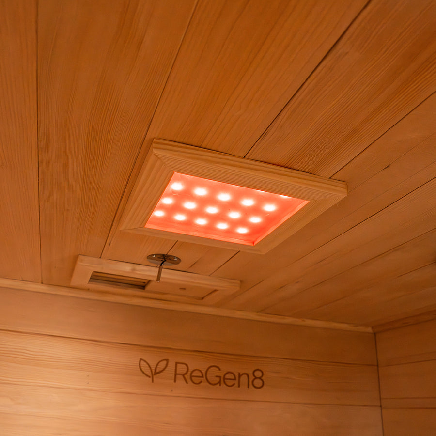 ReGen8 Quadro Indoor - 4 Person Infrared Sauna (Natural)