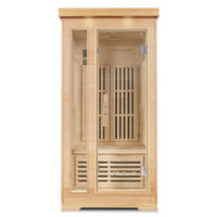 ReGen8 Solo Indoor - 1 Person Infrared Sauna (Natural)