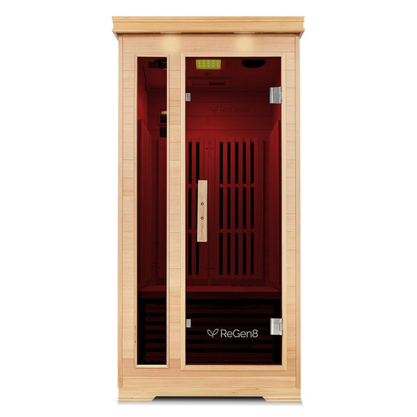 ReGen8 Solo Indoor - 1 Person Infrared Sauna (Natural)