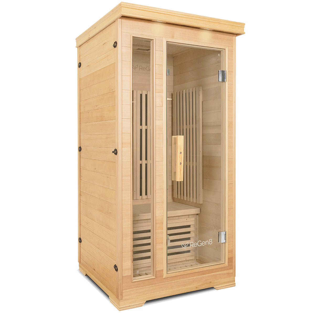 ReGen8 Solo Indoor - 1 Person Infrared Sauna (Natural)