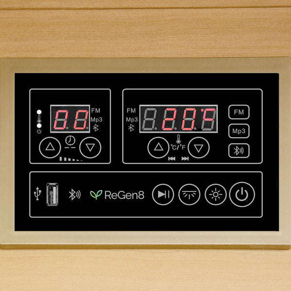 ReGen8 Solo Indoor - 1 Person Infrared Sauna (Natural)