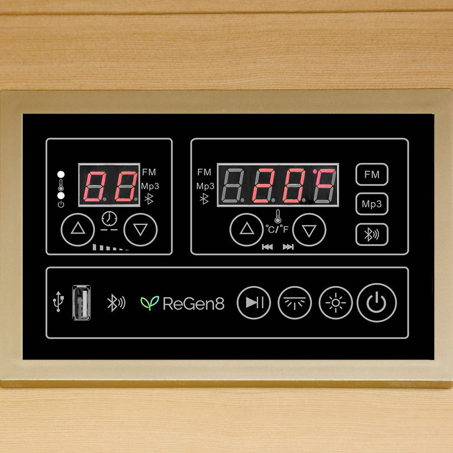 ReGen8 Solo Indoor - 1 Person Infrared Sauna (Natural)