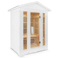 ReGen8 Trio Outdoor - 3 Person Infrared Sauna (White)