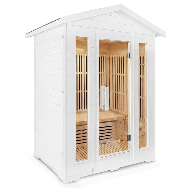 ReGen8 Trio Outdoor - 3 Person Infrared Sauna (White)