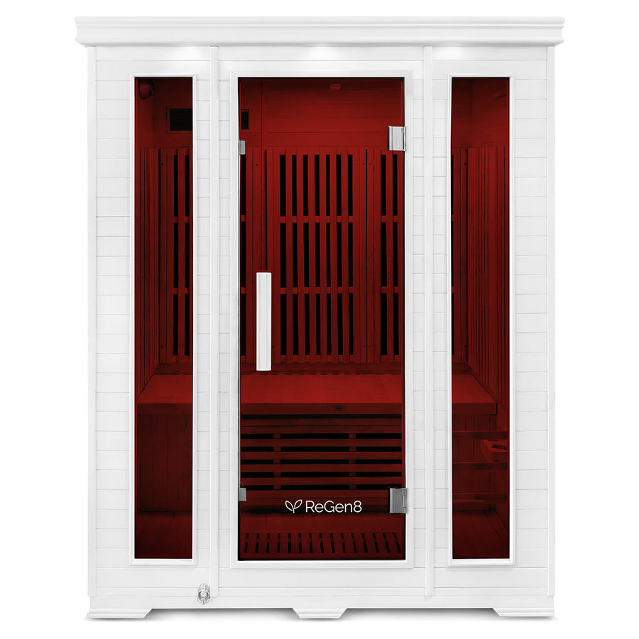 ReGen8 Trio Indoor - 3 Person Infrared Sauna (White)