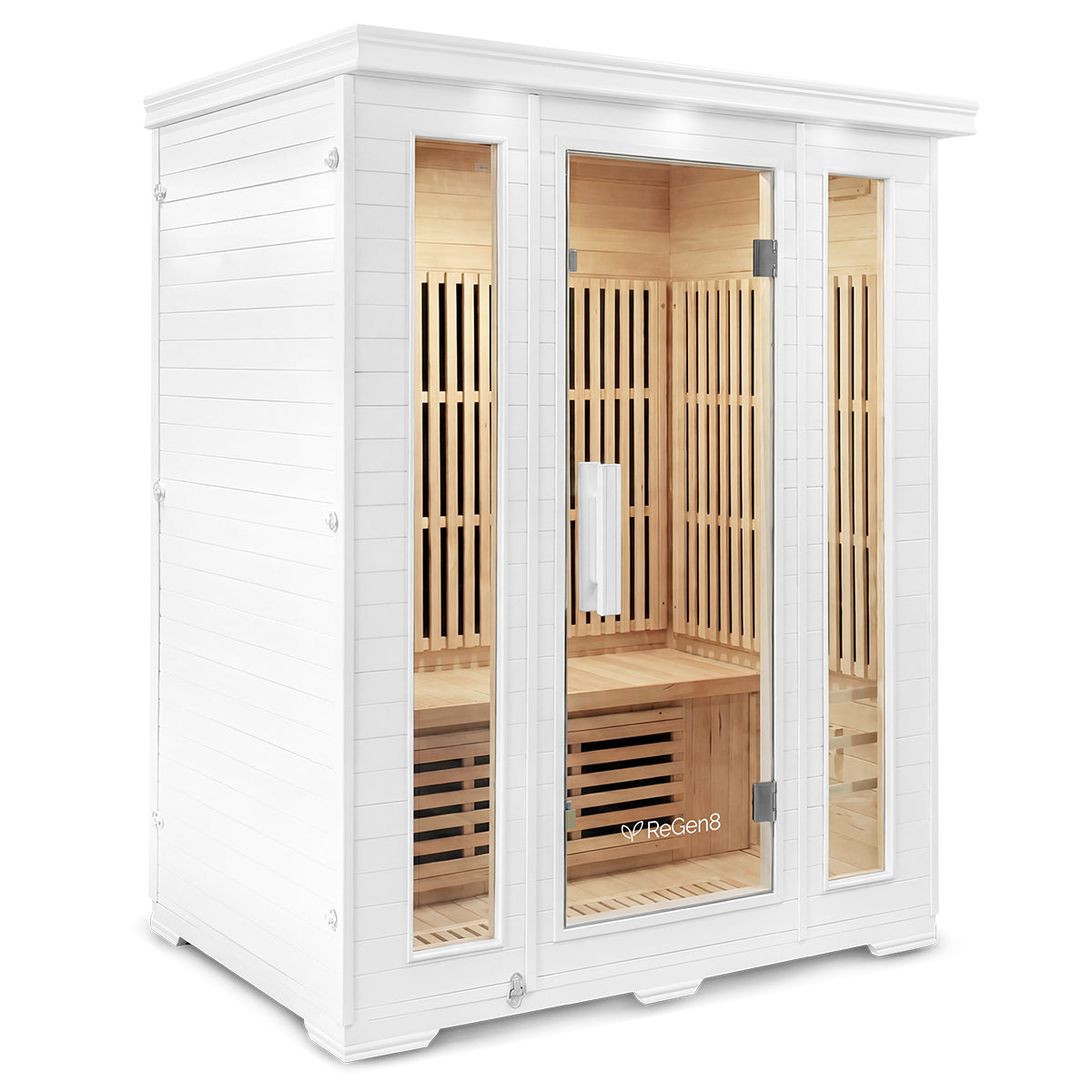 ReGen8 Trio Indoor - 3 Person Infrared Sauna (White)