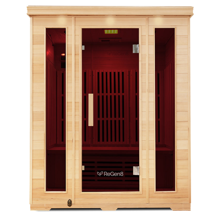 ReGen8 Trio Indoor - 3 Person Infrared Sauna (Natural)