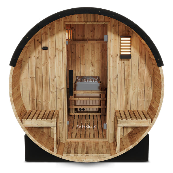 ReGen8 Venturo - 4 Person Outdoor Barrel Sauna