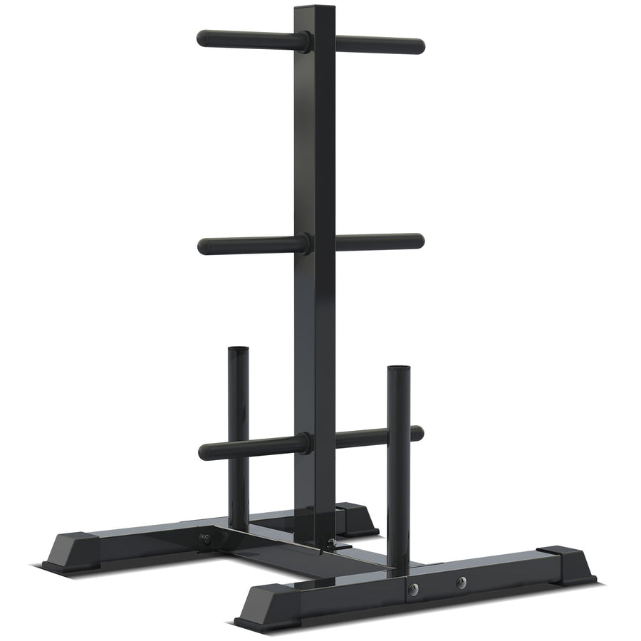 CORTEX 90kg EnduraShell Barbell Weight Set with Weight Tree