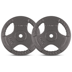 CORTEX 10kg Tri-Grip Standard Plates Fits 25mm Bars (Pair)
