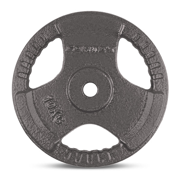 CORTEX 10kg Tri-Grip Standard Plates Fits 25mm Bars (Pair)