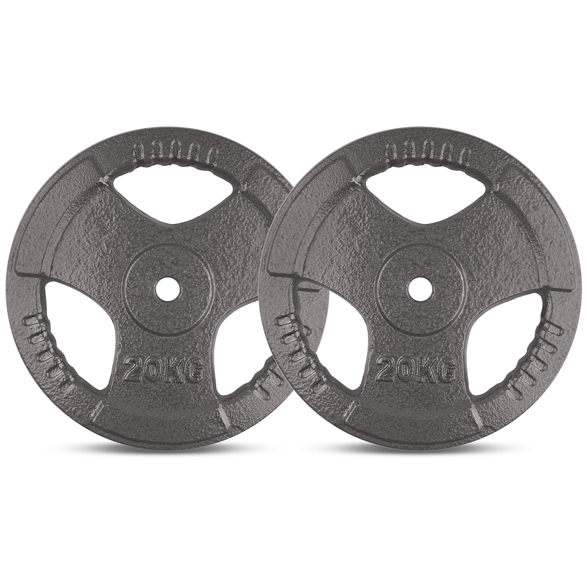 CORTEX 20kg Tri-Grip Standard Plates Fits 25mm Bars (Pair)