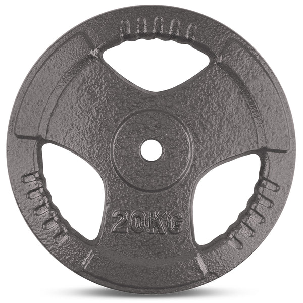 CORTEX 20kg Tri-Grip Standard Plates Fits 25mm Bars (Pair)