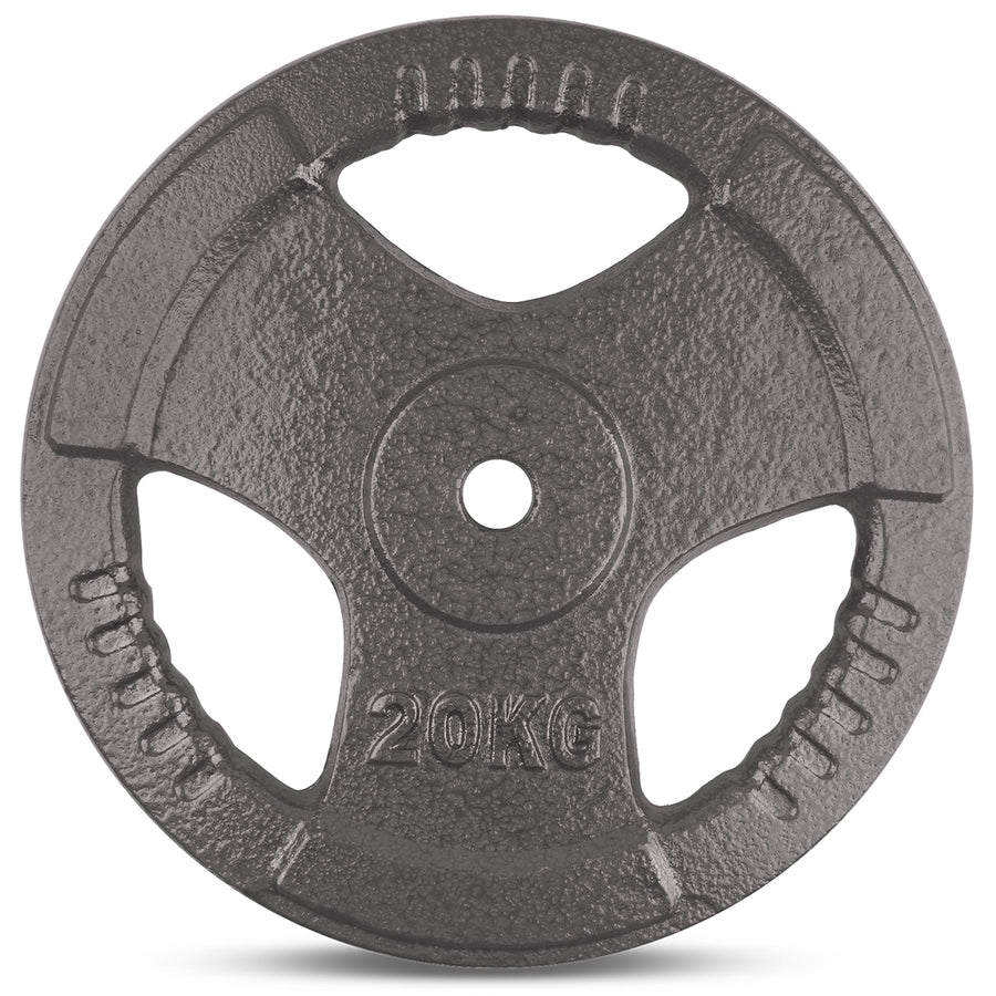 CORTEX 20kg Tri-Grip Standard Plates Fits 25mm Bars (Pair)