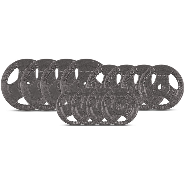 CORTEX 35kg Tri-Grip Standard Weight Plate Set Fits 25mm Bars